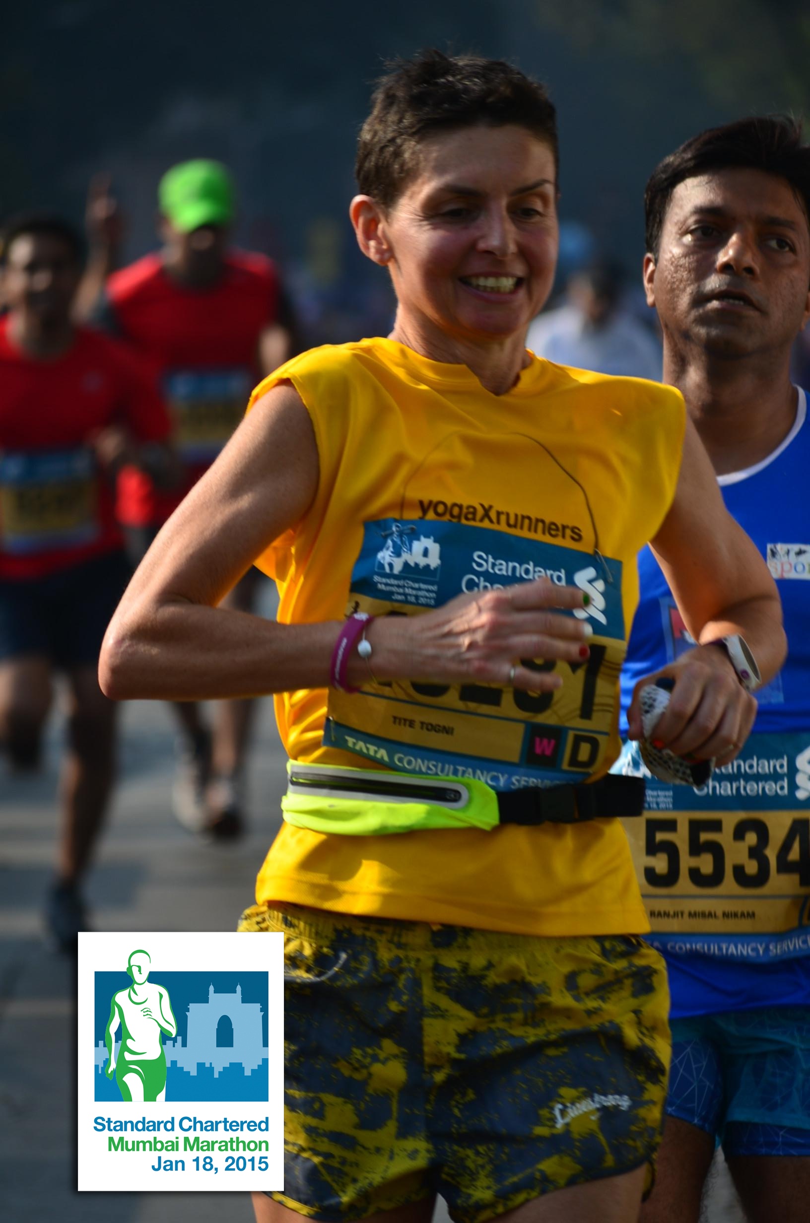 MUMBAI MSRATHON FINISHING 1ST AGE  GROUP 2016