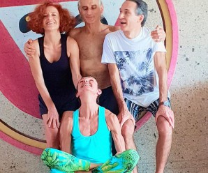 Final shot with Simon Borg Olivier at the end of  Teacher Training in Bali nov.2018 . With Roberta Arlenghi and Sandro Brancaleoni